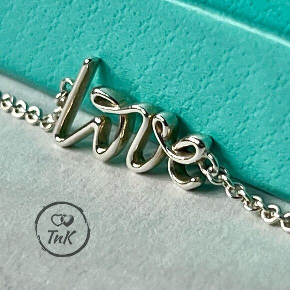 Retired Tiffany Paloma Picasso's Graffiti Love Bracelet - Silver - 7” - Picture 5 of 9